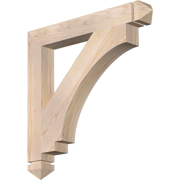 Ekena Millwork Imperial Arts & Crafts Smooth Bracket, Douglas Fir, 3 1/2"W x 28"D x 28"H BKT04X28X28IMP03SDF - main